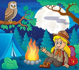Image showing Scout girl theme image 6