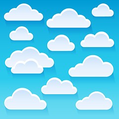 Image showing Stylized clouds theme image 1