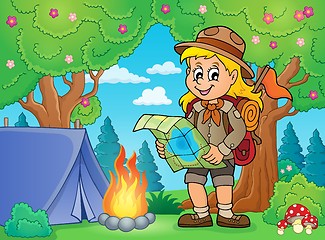 Image showing Scout girl theme image 5