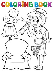 Image showing Coloring book with housewife 2