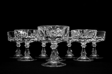 Image showing Crystal sherbet glasses