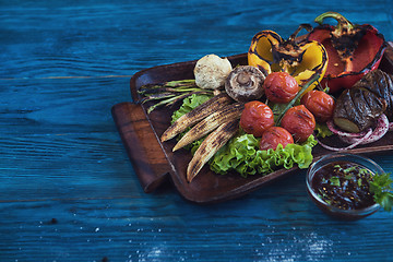 Image showing Grilled vegetable at plate