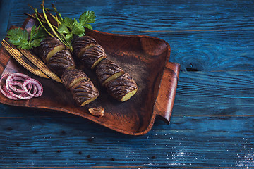 Image showing Grilled potato at plate