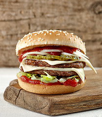 Image showing fresh tasty burger