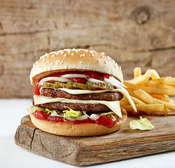 Image showing fresh tasty burger