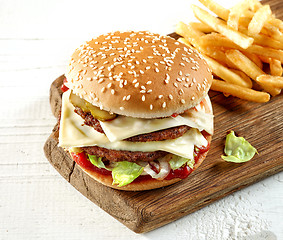 Image showing fresh tasty burger