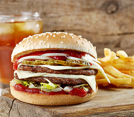 Image showing fresh tasty burger