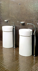 Image showing Two wash stands