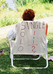 Image showing Single woman.