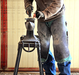 Image showing Male farrier.