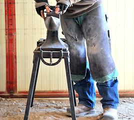 Image showing Male farrier.