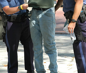 Image showing Man arrested.