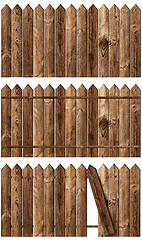 Image showing wooden fences set