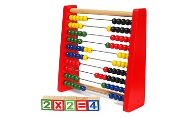 Image showing Abacus on white