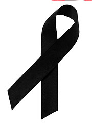 Image showing Black awareness  ribbon