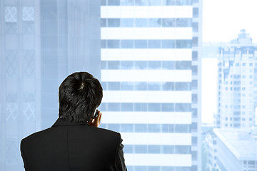 Image showing Businessman on the phone