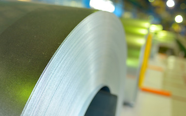 Image showing galvanized steel coil 