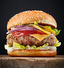 Image showing fresh tasty burger