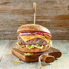 Image showing fresh tasty burger