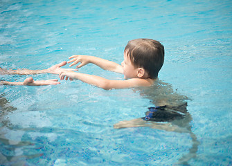 Image showing boy in swimming pool