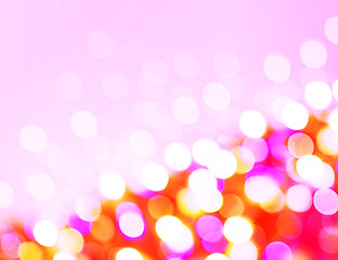 Image showing defocused holiday lights