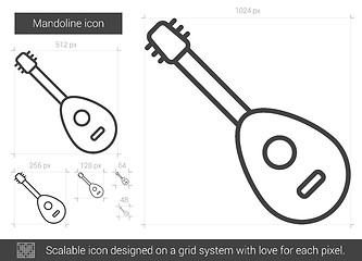 Image showing Mandoline line icon.