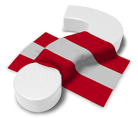 Image showing question mark and flag of austria - 3d illustration