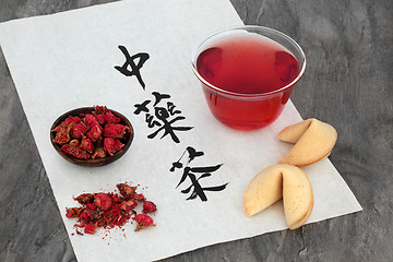 Image showing Chinese Pomegranate Herb Tea