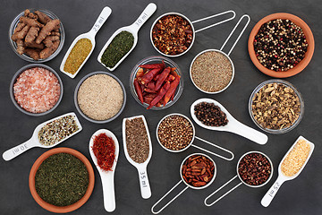 Image showing Dried Herbs and Spices