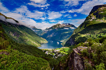 Image showing Geiranger fjord, Norway.