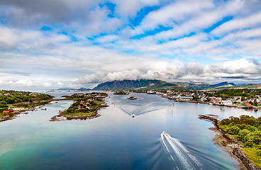 Image showing Bronnoysund Norway timelapse