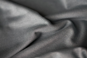 Image showing close up of gray textile or fabric background