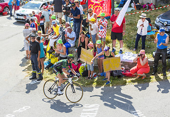 Image showing The Cyclist Thomas Voeckler on Col du Glandon - Tour de France 2