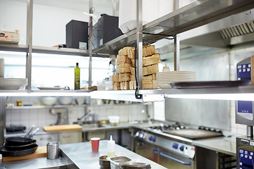 Image showing restaurant professional kitchen equipment