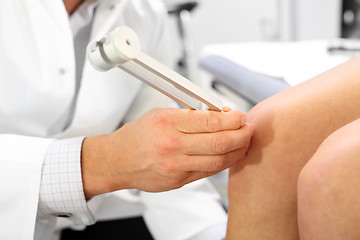 Image showing Orthopedic patient at the doctor