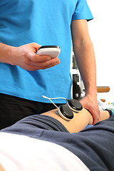 Image showing Muscle electrostimulation, treatment and rehabilitation