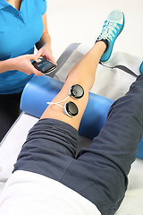 Image showing The rehabilitation of the knee