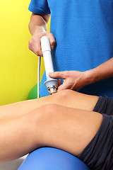 Image showing The rehabilitation of the knee