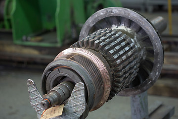 Image showing The electric motor rotor of stock.