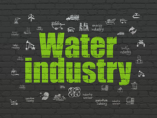 Image showing Industry concept: Water Industry on wall background