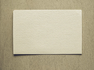 Image showing Vintage looking Blank paper tag label