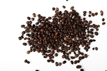 Image showing coffee grains,abstract, dark