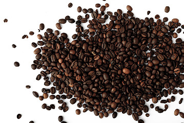 Image showing coffee grains,abstract, dark