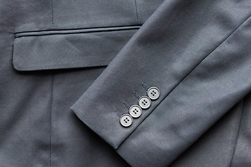 Image showing close up of business suit jacket