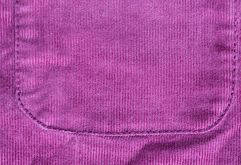 Image showing close up of fabric or clothing item with pocket