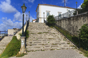 Image showing Old stairs in Lisbon 