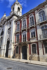 Image showing Street  in old town of Lisbon, Portugal