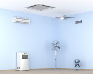 Image showing Different types of electric cooling devices