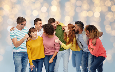 Image showing international group of happy laughing people