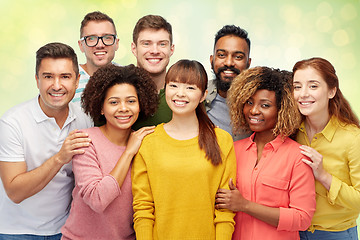 Image showing international group of happy smiling people